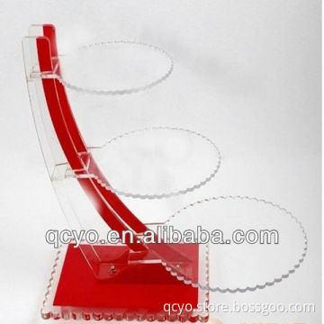 2013 newest design counter acrylic cake display trays